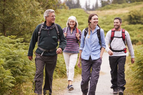 Family walking