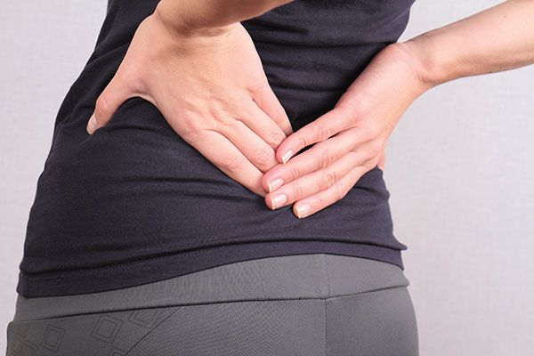 woman with low back pain